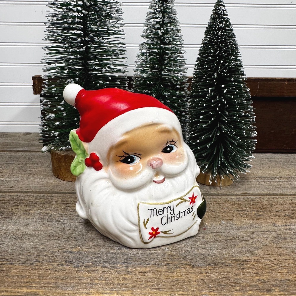 Vintage Josef Originals Santa napkin holder: Christmas decor‎